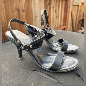 Coach Slingback Black Heels Sz 9.5